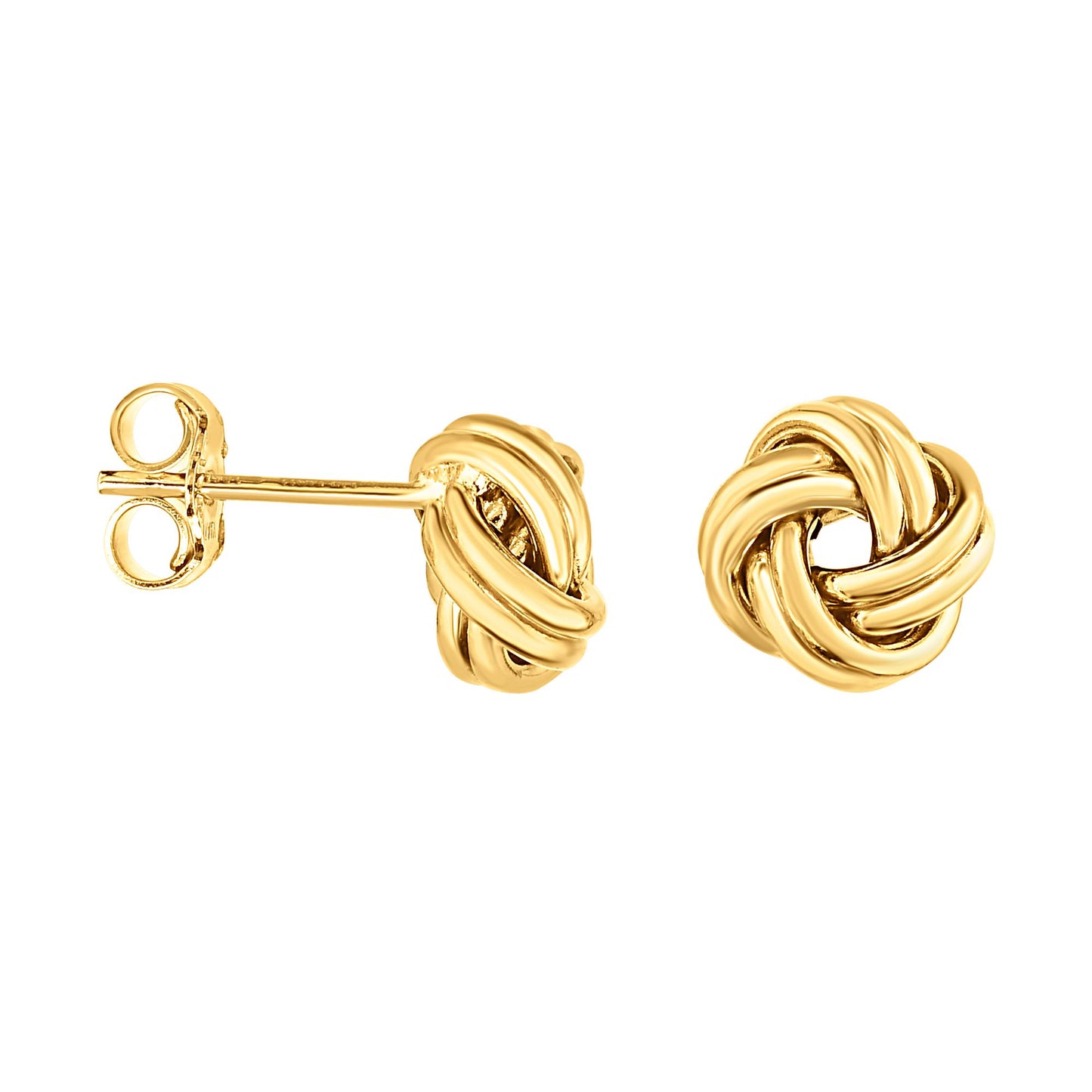 14K Braided Knot Stud