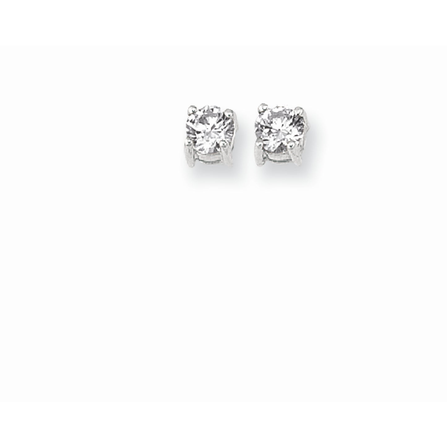 Silver CZ Earring 3MM-8MM