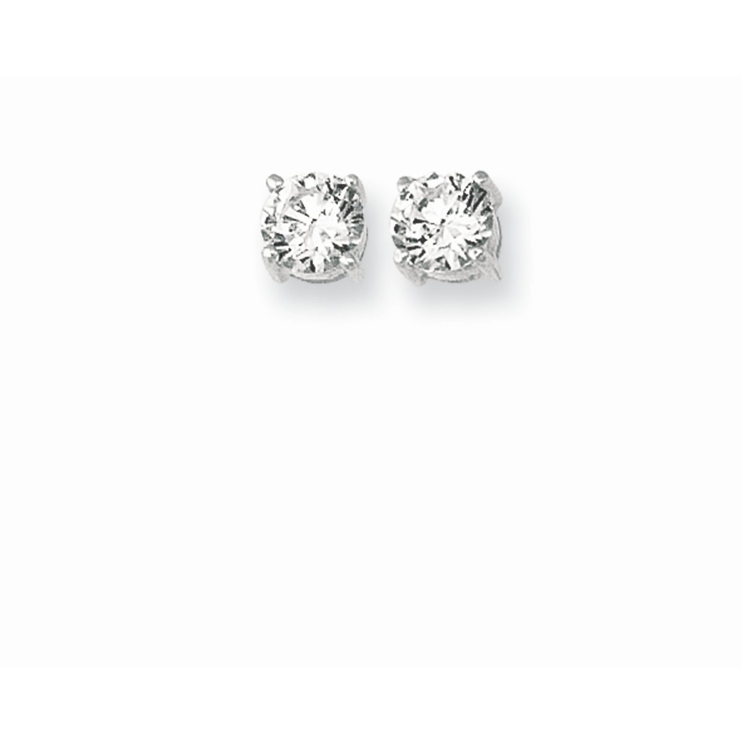 Silver CZ Earring 3MM-8MM